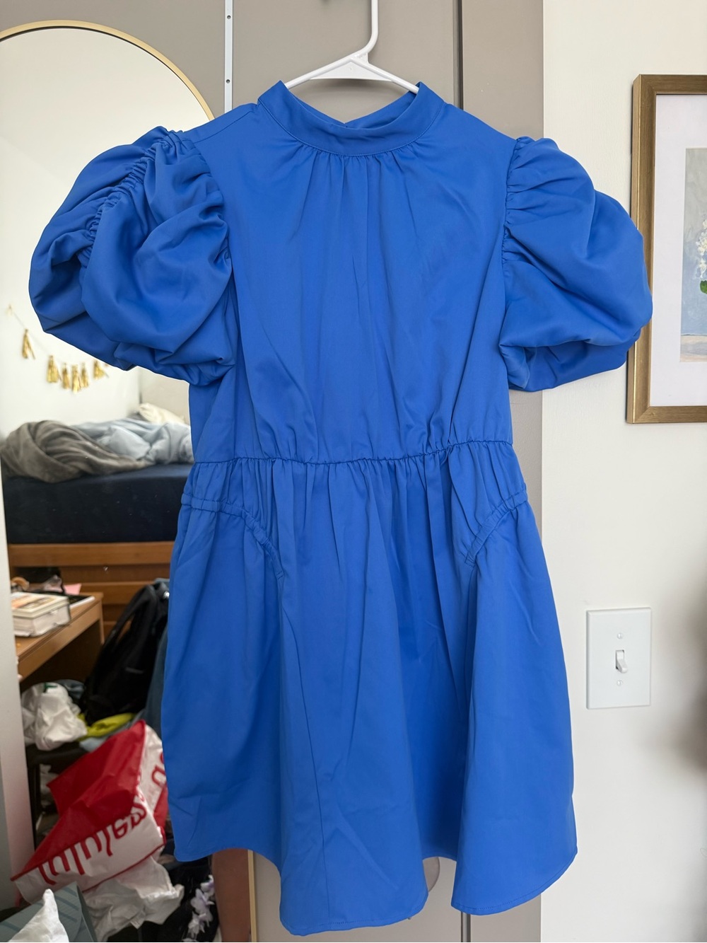 Crosby. Puff-sleeve mini dress